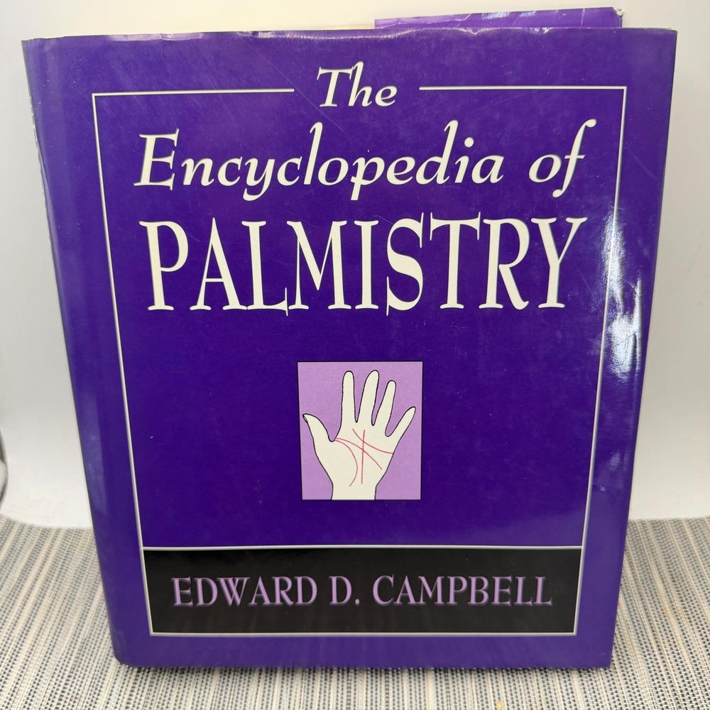 The Encyclopedia of Palmistry Edward D Campbell Hardcover 1996 Hand Reading Book